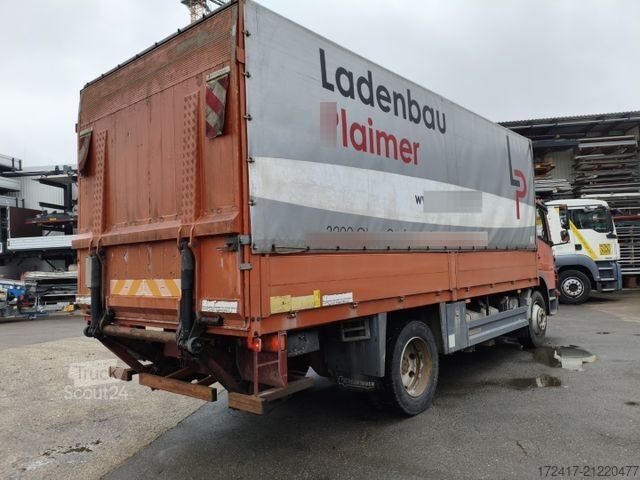 Camion plateau avec bâche MERCEDES-BENZ ATEGO 1524L Euro4 Blatt 2000kg Ladebordwand