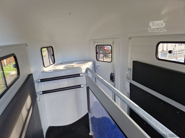 Remorque à chevaux Cheval Liberté 2er Pferde Trailer Gold 3 premium blau Sattelkammer