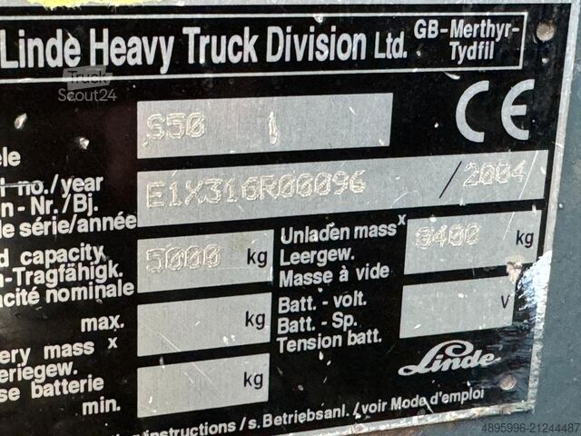 Side loader forklift Linde S50 / Perfect condition