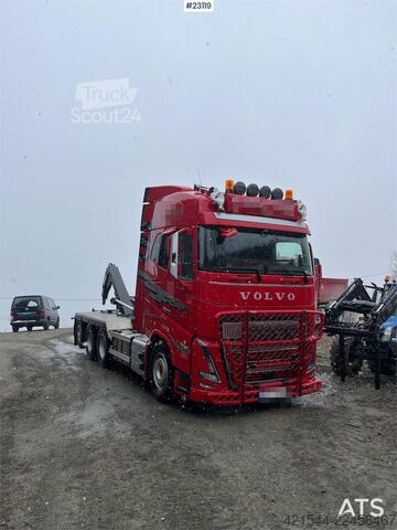 Система крюкообразных рычагов Volvo FH700 Tridem hooklift truck – crane hydraulics – 3