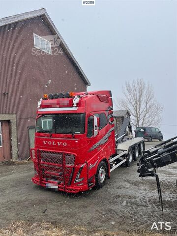 Система крюкообразных рычагов Volvo FH700 Tridem hooklift truck – crane hydraulics – 3