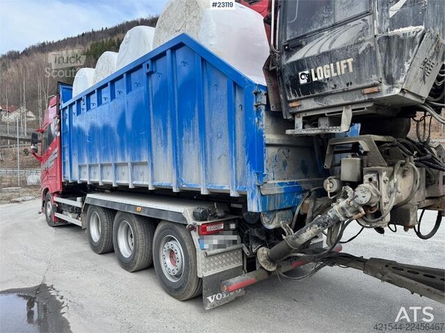 System för krokarm Volvo FH700 Tridem hooklift truck – crane hydraulics – 3