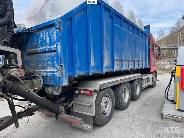 System för krokarm Volvo FH700 Tridem hooklift truck – crane hydraulics – 3