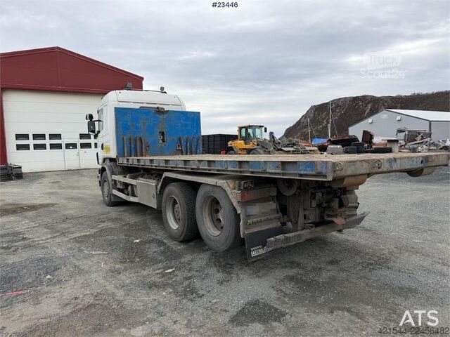 Kampókaros rendszer Scania R500 plow rigged hook truck w/ 20T hook. WATCH VID