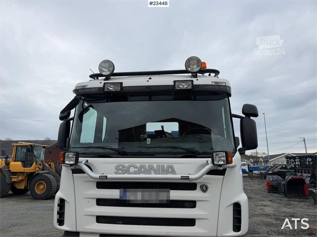 Kampókaros rendszer Scania R500 plow rigged hook truck w/ 20T hook. WATCH VID