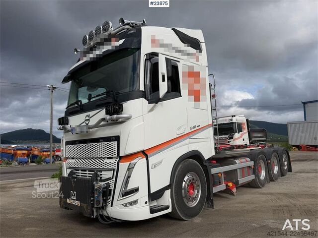 Sistema de braço de gancho Volvo FH540 8x4 plow rigged hook truck w/ underlying bla