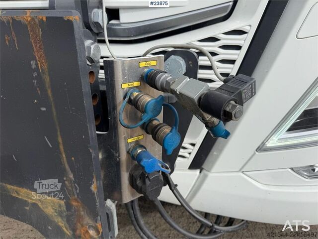 Sistema de braço de gancho Volvo FH540 8x4 plow rigged hook truck w/ underlying bla