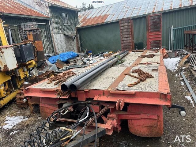 مقطورة نقل منخفضة Goldhofer 3 axle machine trailer.