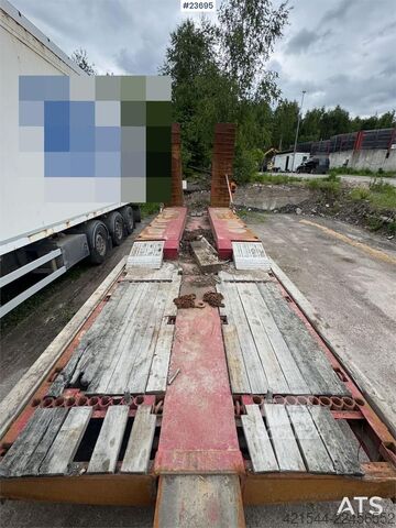 مقطورة نقل منخفضة Broshuis Machine Semi-Trailer – with hydraulic loading ramp