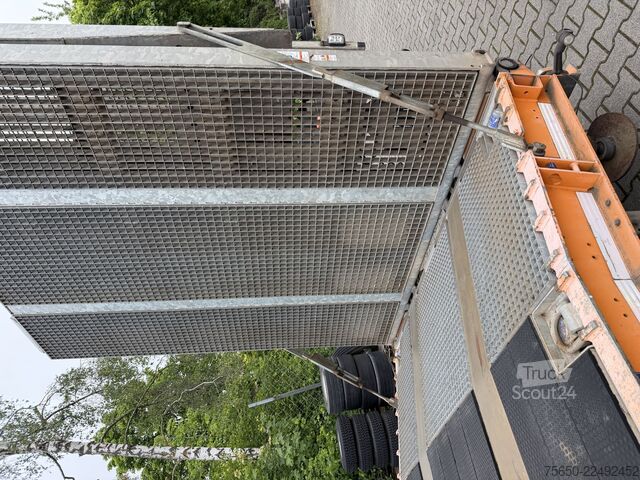 Reboque de plataforma rebaixada Humbaur HTS30  3 Achs Satteltieflader, neuwertig