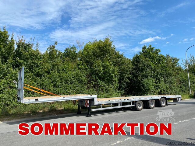 Otevřený návěs Möslein ST 3-Plato 9,4  3 Achs Satteltieflader Plato 45 t GGfür Fertigteile, Baumaschinen oder Container