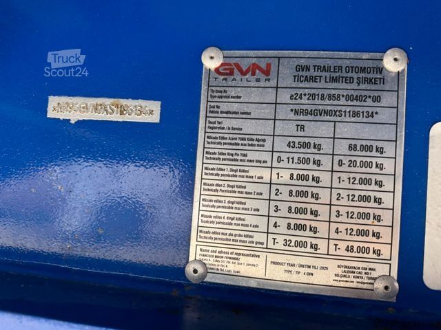 Dieplader oplegger  GVN TIEFLADER*AUZIEHBAR 6 M*LENKACHSE*PEN