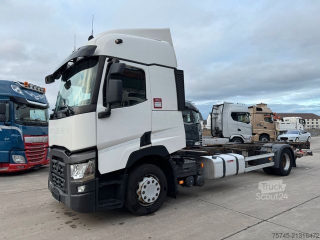 Camion porte-caisses amovibles RENAULT T 460 * LBW * 2 X TANK * RETARDER * GERMAN TRUCK