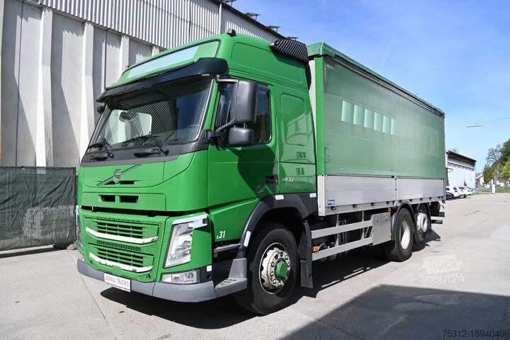 Бортовой грузовик с тентом Volvo FM460  6x4 X-Track HD Allrad E6 LBW AHK Lenkachse