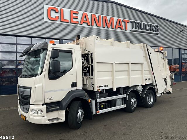Jätteenkeräysauto DAF FAG LF 220 Euro 6 Haller 14m³ Just 122.382 km!