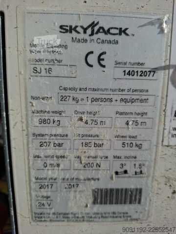 Lyftplattform SkyJack SJ16