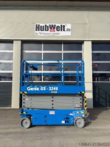 Pont élévateur à ciseaux Genie GS 3246 - 11,60m Scherenarbeitsbühne *Akku neu*