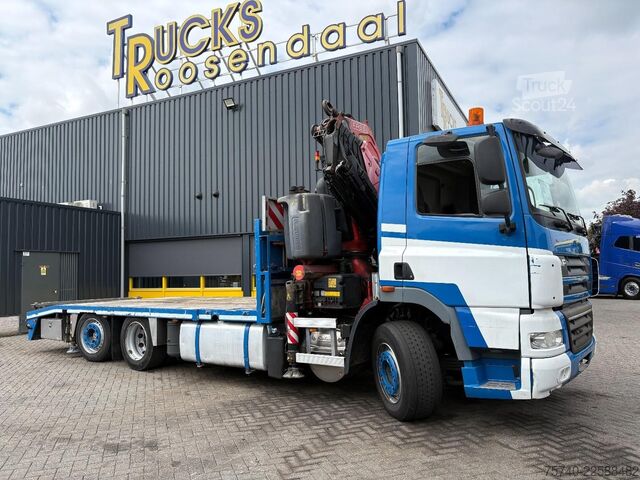 Furgon transport auto DAF CF 85.410 + FASSI F365A - 6X EXT. + REMOTE + 6X...