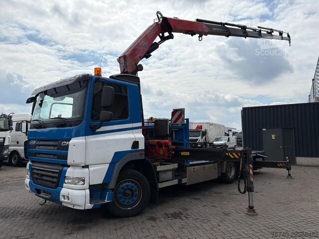 Furgon transport auto DAF CF 85.410 + FASSI F365A - 6X EXT. + REMOTE + 6X...