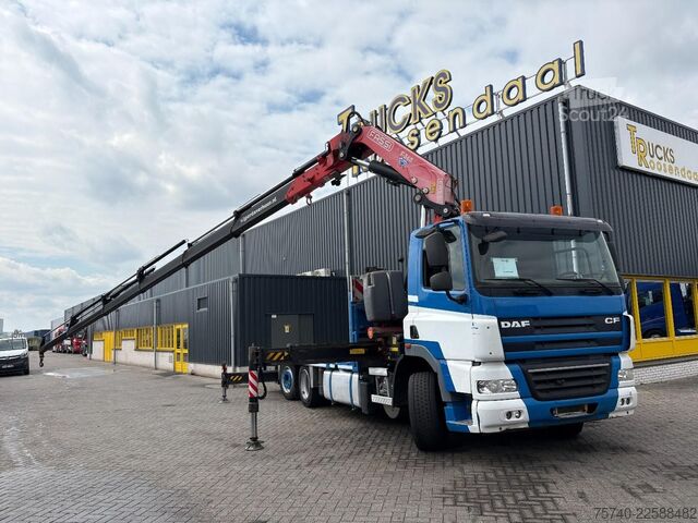 Furgon transport auto DAF CF 85.410 + FASSI F365A - 6X EXT. + REMOTE + 6X...