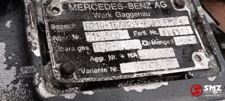 Κιβώτιο ταχυτήτων Mercedes Occ versnellingsbak G210-16 Mercedes