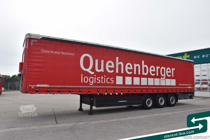 Semi-remorque bâchée SCHWARZMÜLLER SAF Achsen Palettenkasten XL TÜV 11/26
