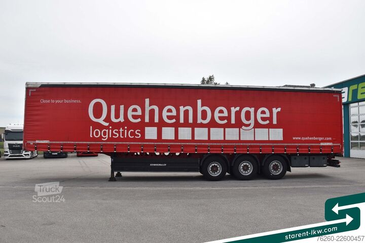 Semi-remorque bâchée SCHWARZMÜLLER SAF Achsen Palettenkasten XL TÜV 11/26