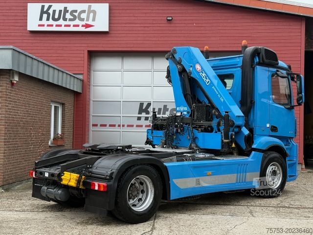 Camion poids lourd MERCEDES-BENZ Antos 1845LS + HMF 2620 Kran