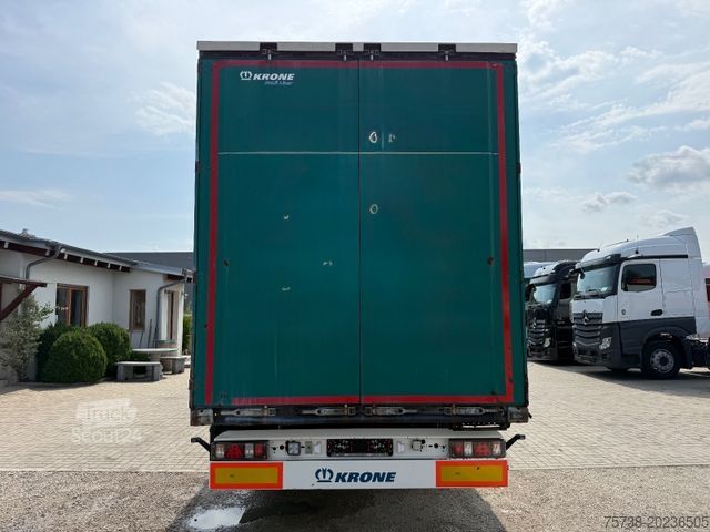 Atvērta puspiekabe ar tentu KRONE SD Pritsche+Schiebeplane+Edscha/Luft-Lift