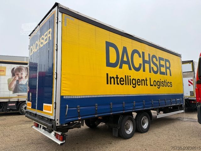 Remorcă deschisă cu prelată  Zandt /Durchladehänger/Edscha/Tandem 2-Achsen