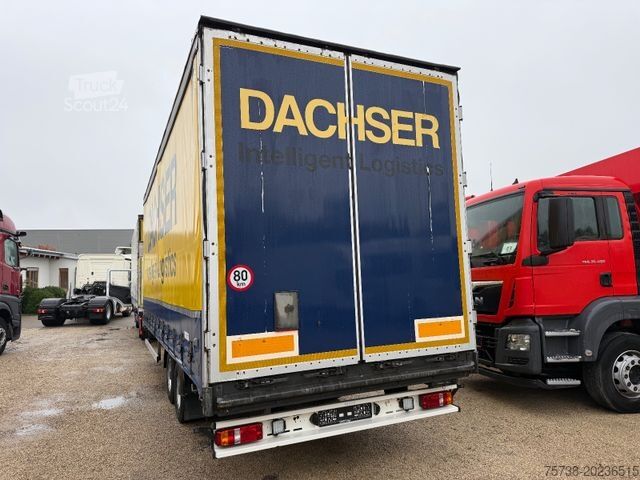 Remorcă deschisă cu prelată  Zandt /Durchladehänger/Edscha/Tandem 2-Achsen