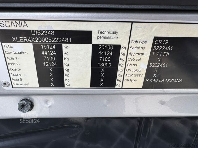 Standaard-SZM Scania R440 / Highline / Retarder / TUV: 11-2026 / Bel...