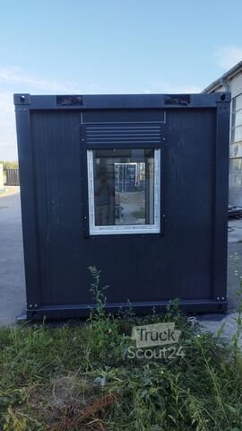 Conteneur maritime 20 Fuß Büroncontainer / Anthrazit / Aufenthaltsraum / mobiles Büro