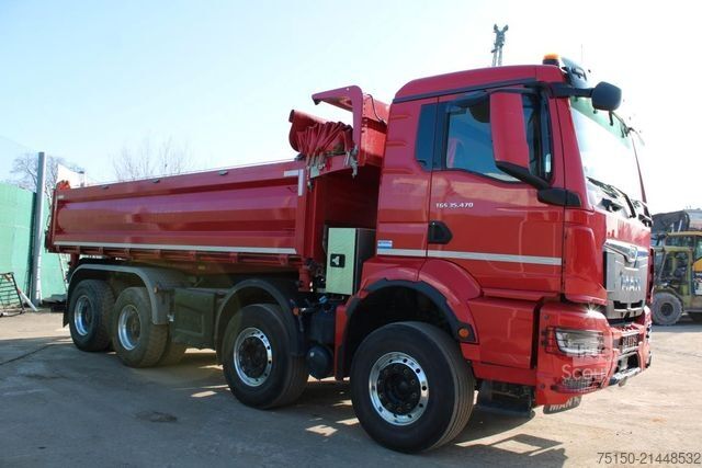 Trójstronna wywrotka MAN TGS 35.470 8x4 BB INTARDER BORDMATIK Nr.: 343
