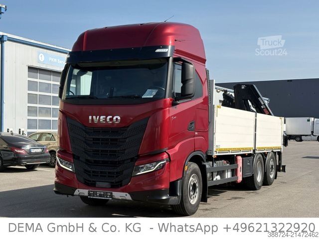 Vrachtauto met open laadbak IVECO AS260SY*E6d*Retarder*HIAB*Lenk+Lift*Klima*TÜV*