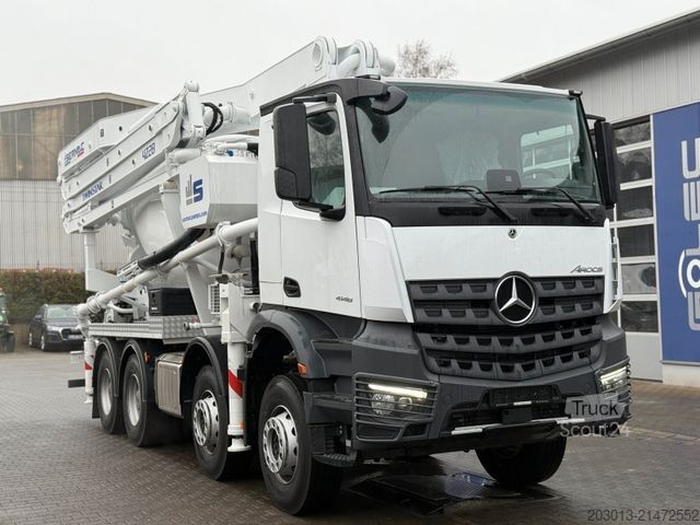 Tovornjak s črpalko za beton MERCEDES-BENZ Arocs 4146 8x4 PUMI SERMAC 4Z28