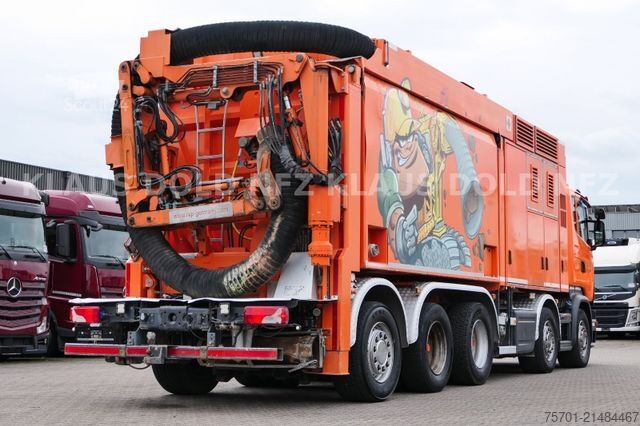 Camion-citerne à vide SCANIA R520 V8 RSP Saugbagger 10X4 Retarder