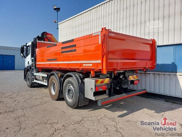 Camion basculante trilateral IVECO X-WAY 460 AD  3-S-Kipper + Frontkran PK18002 EH