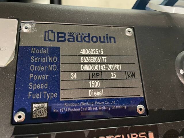  Baudouin 4M06G25/5 - 22 kVA Generator - DPX-19861