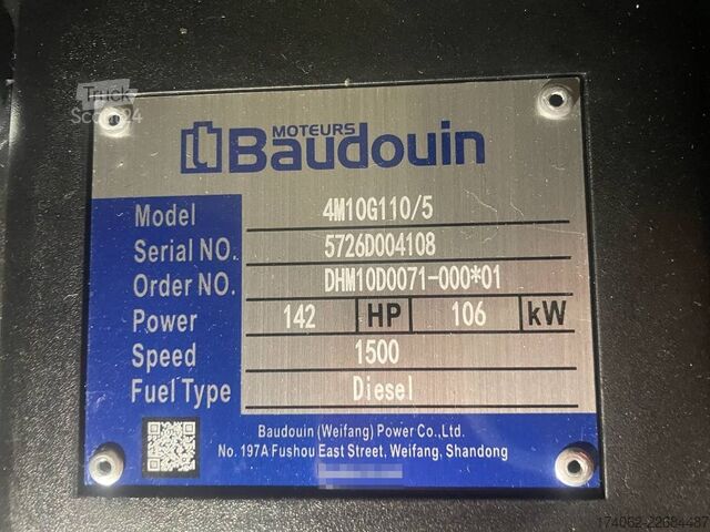  Baudouin 4M10G110/5 - 110 kVA Generator - DPX-19868