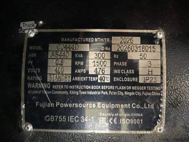 инертни материали Baudouin 6M16G350/5 - 330 kVA Generator - DPX-19874