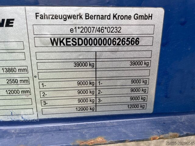 Volumentransport Krone SDP27 Mega / Volume / BPW Axles / Drumbrakes