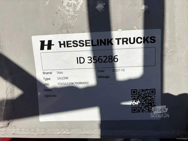 Benne Stas SA339K 67M3 Opbergkist Afdekzeil Reservewielhouder