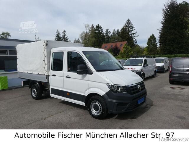 Transportador con plataforma y toldo VW Crafter 35 Pritsche Plane DOKA L2 AHK 3,0t