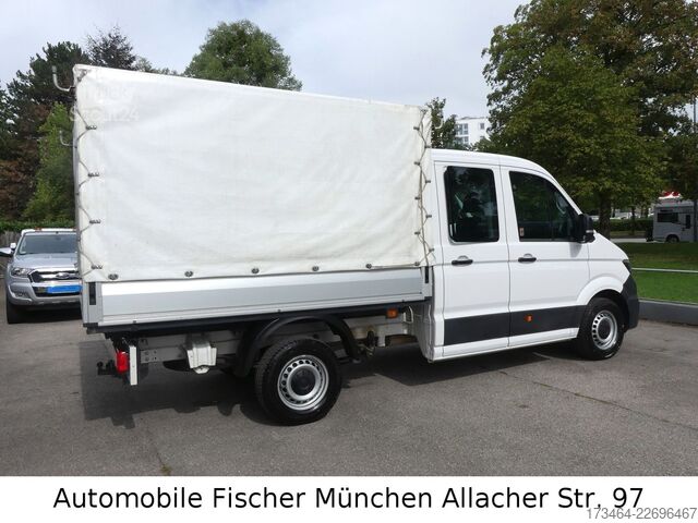 Transportador con plataforma y toldo VW Crafter 35 Pritsche Plane DOKA L2 AHK 3,0t