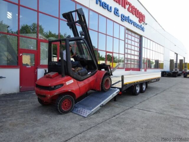 Reboque com plataforma rebaixada Möslein TTT 11-6,2 BR Orange  Tandemtieflader mit breiten RampenNeufahrzeug