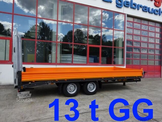 Remorque porte-engins surbaissée Möslein TTT 13- 6,28 Orange  Neuer Tandemtieflader 13 t GG