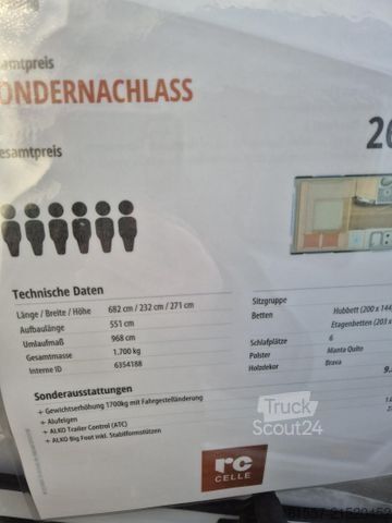 Жилой прицеп BÜRSTNER Premio Plus 440 TK Sofort verfügbar, 1700 Kg, AT