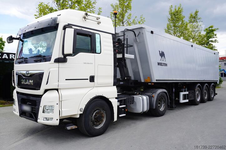 Pašizgāzēja puspiekabe Wielton NW-3 tipper semi-trailer / 45 m3 / Flapd