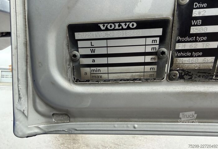 Lastebilchassis Volvo FM-460 6x2*4 Chassis Retarder AHK / Swiss-Vehicle
